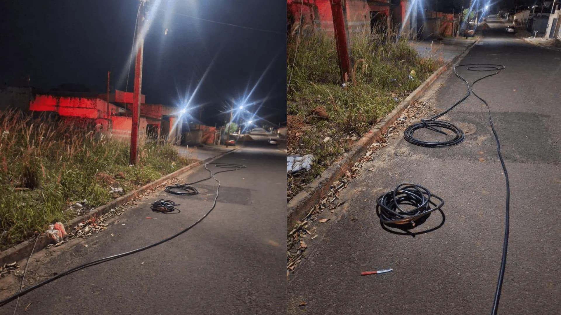 HOMEM É PRESO EM FLAGRANTE APÓS FURTAR 200 METROS DE CABOS DE TELEFONIA NO PARQUE DOS PINHEIROS, EM ÁLVARES MACHADO