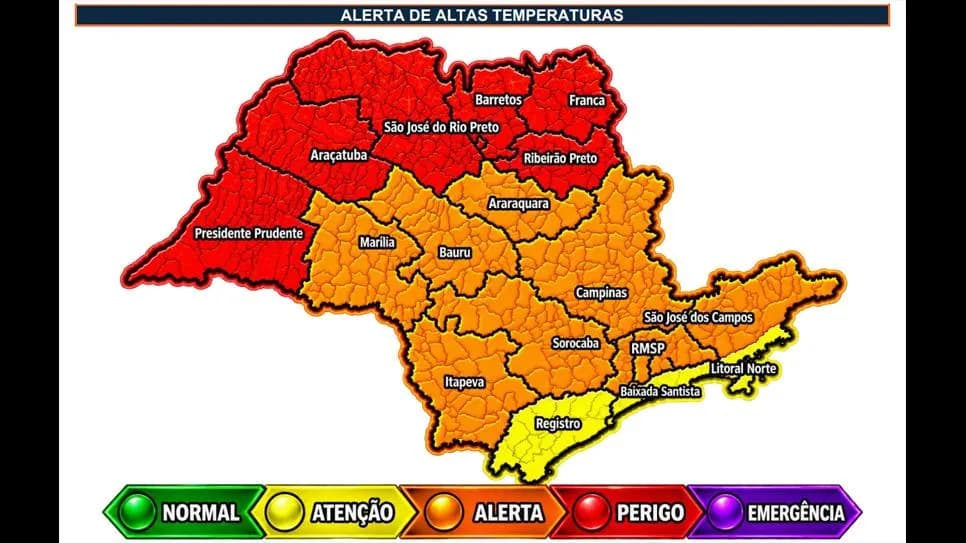 DEFESA CIVIL ALERTA PARA PERÍODO DE TEMPERATURAS ELEVADAS E BAIXA UMIDADE DO AR NA REGIÃO DE PRESIDENTE PRUDENTE