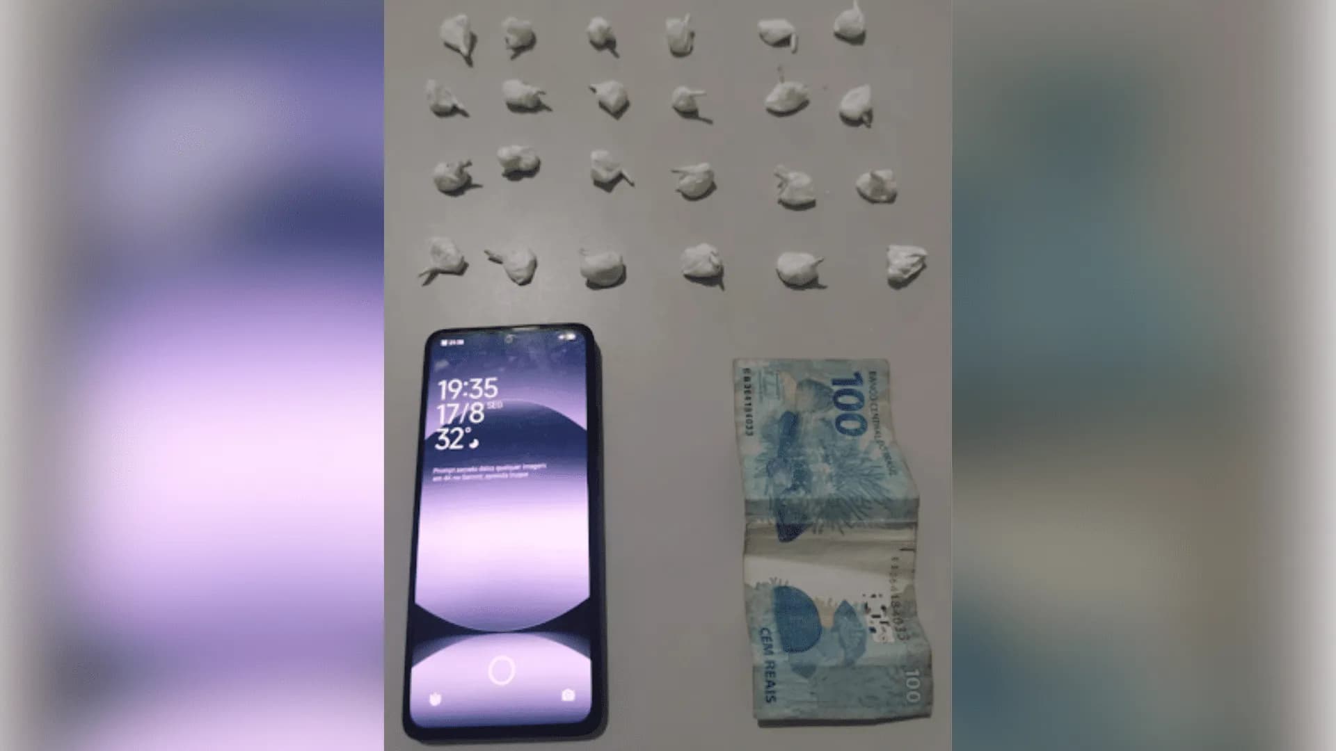 SUSPEITO É PRESO COM 24 PORÇÕES DE COCAÍNA APÓS TENTAR DESPISTAR POLÍCIA EM SANTO ANASTÁCIO